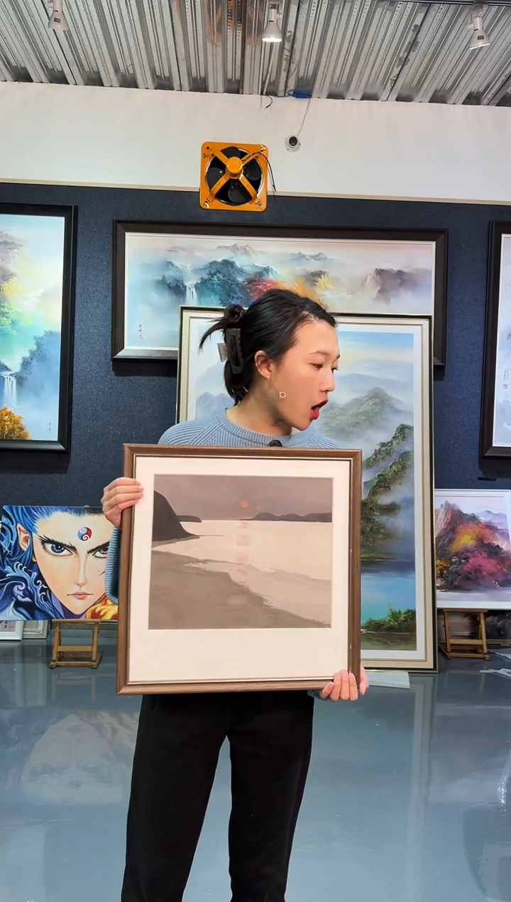 【闪购商品】油画2号 40*40 映象-手绘油画