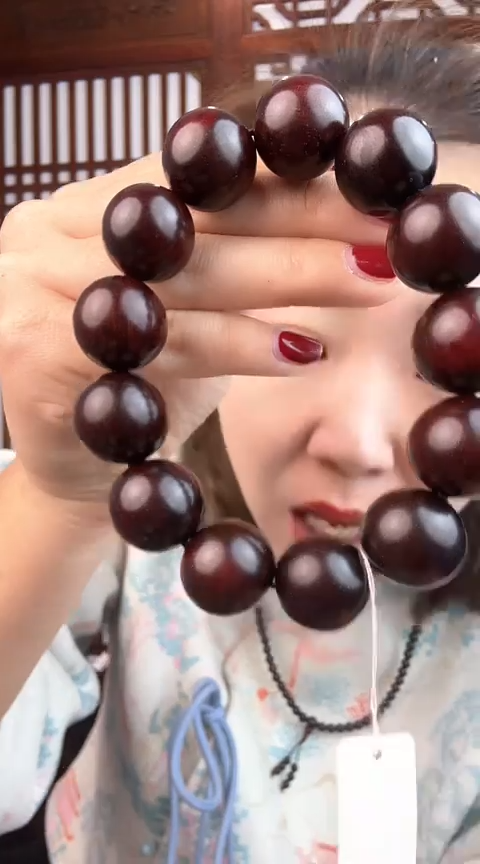 【闪购商品】檀香紫檀（小叶紫檀）小叶紫檀卡1.8单圈手串带星