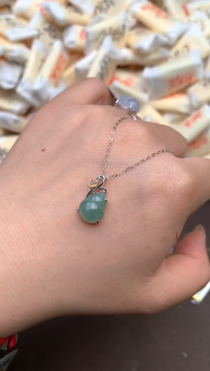 【闪购商品】翡翠颈饰银S925镶嵌—