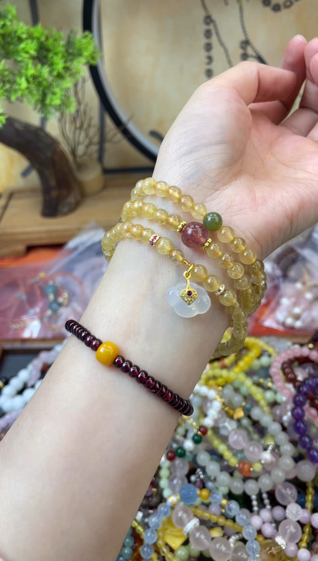 【闪购商品】发晶手链未镶嵌190手串