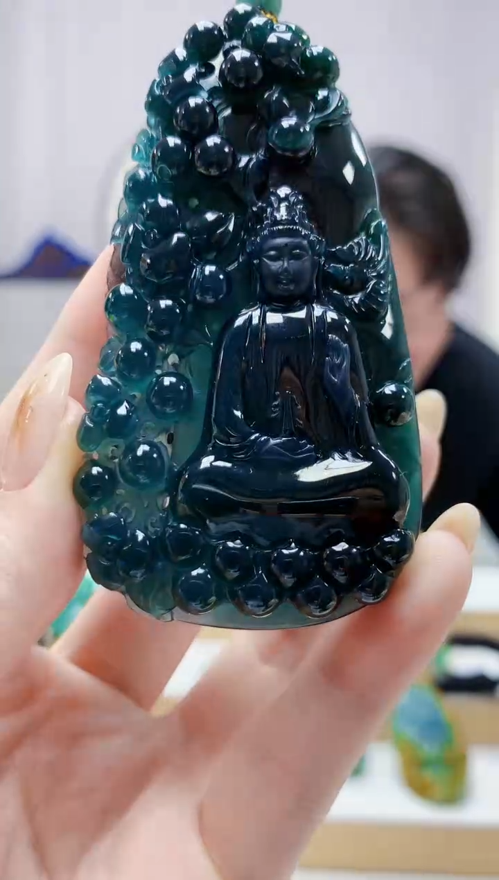 未镶嵌定制翡翠5060jw-毛货挂件123