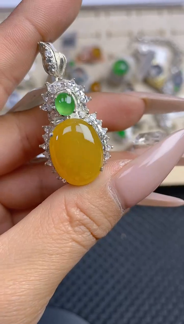 【闪购商品】定制翡翠未镶嵌天然翡翠蛋面131