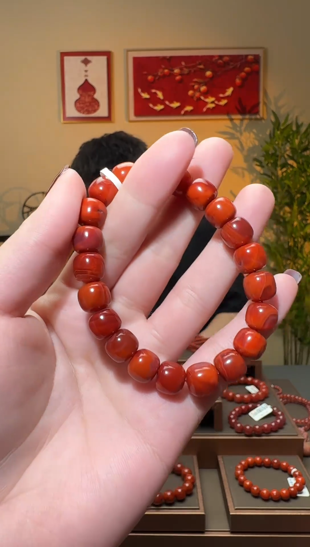 【闪购商品】南红玛瑙手串（缠丝纹）未镶嵌一条9mm+ 多样性发货