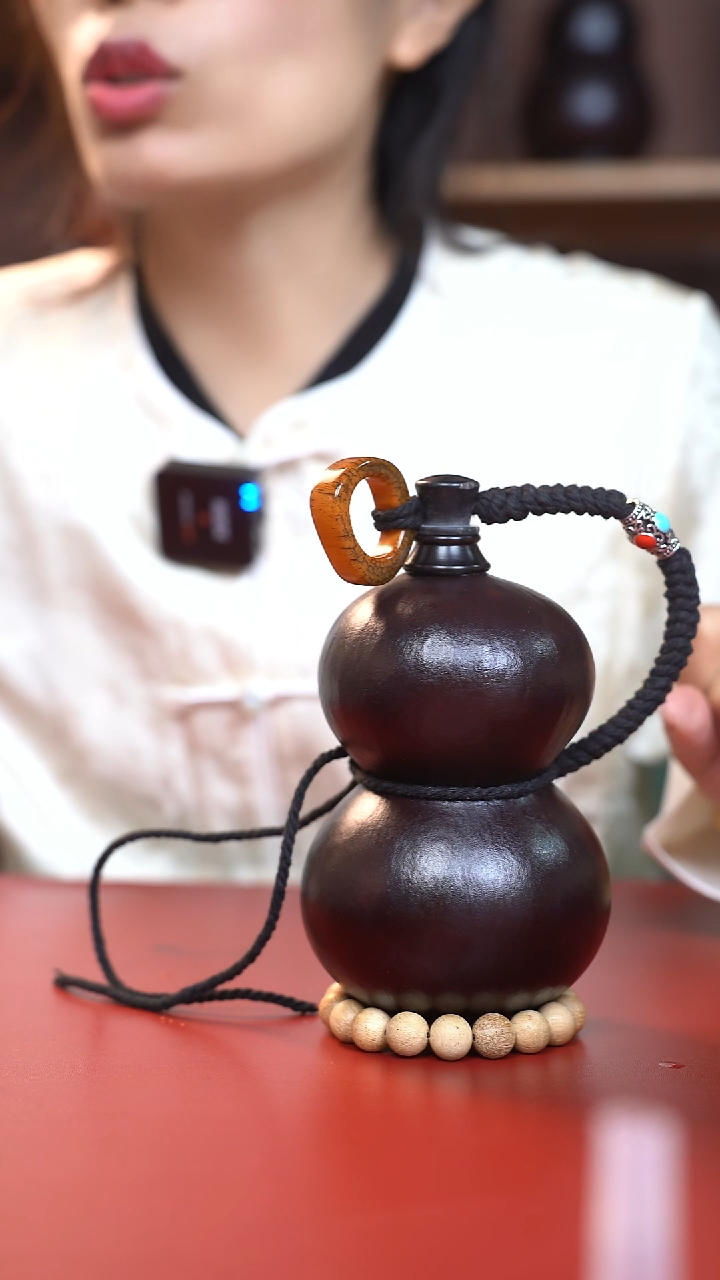 093手工大漆酒葫芦