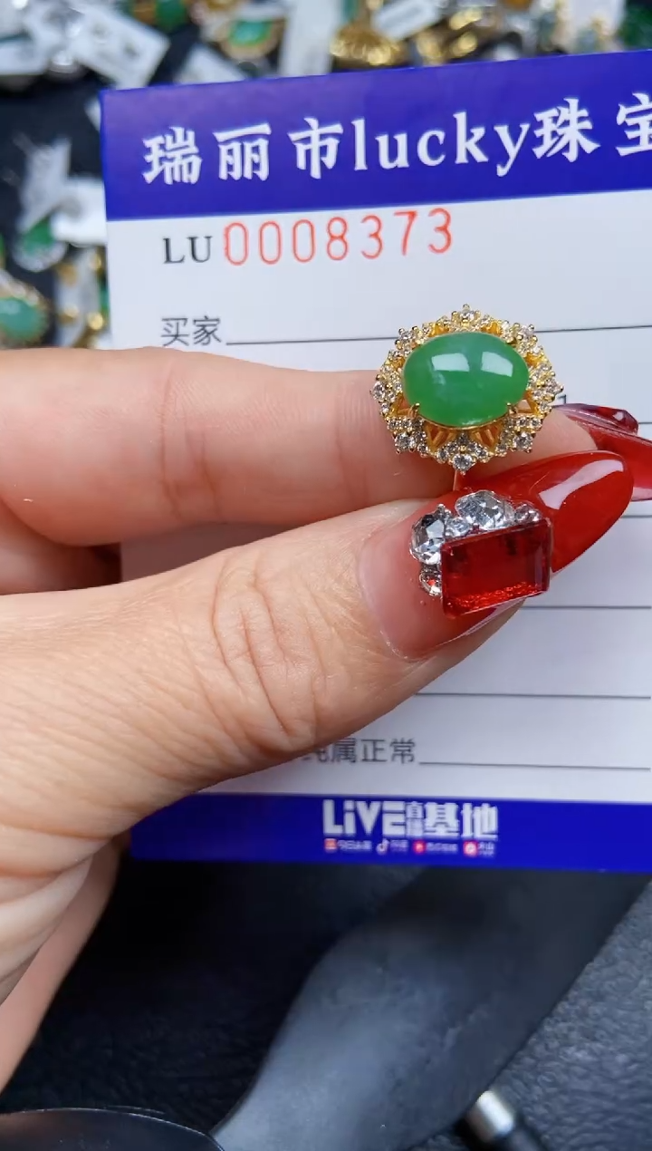 【闪购商品】翡翠颈饰银S925镶嵌8373