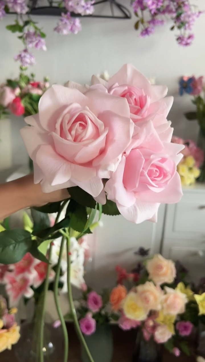 3枝浅粉手感保湿水晶