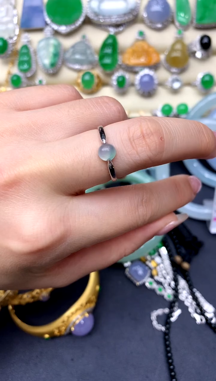 【闪购商品】翡翠戒指18K金镶嵌105-中国好珍宝