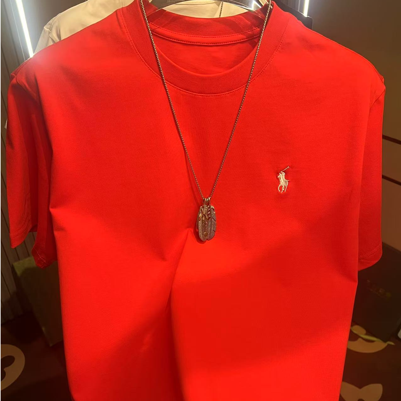 拉---夫小马刺绣时尚百搭男女同款低价好卖休闲T恤情侣款