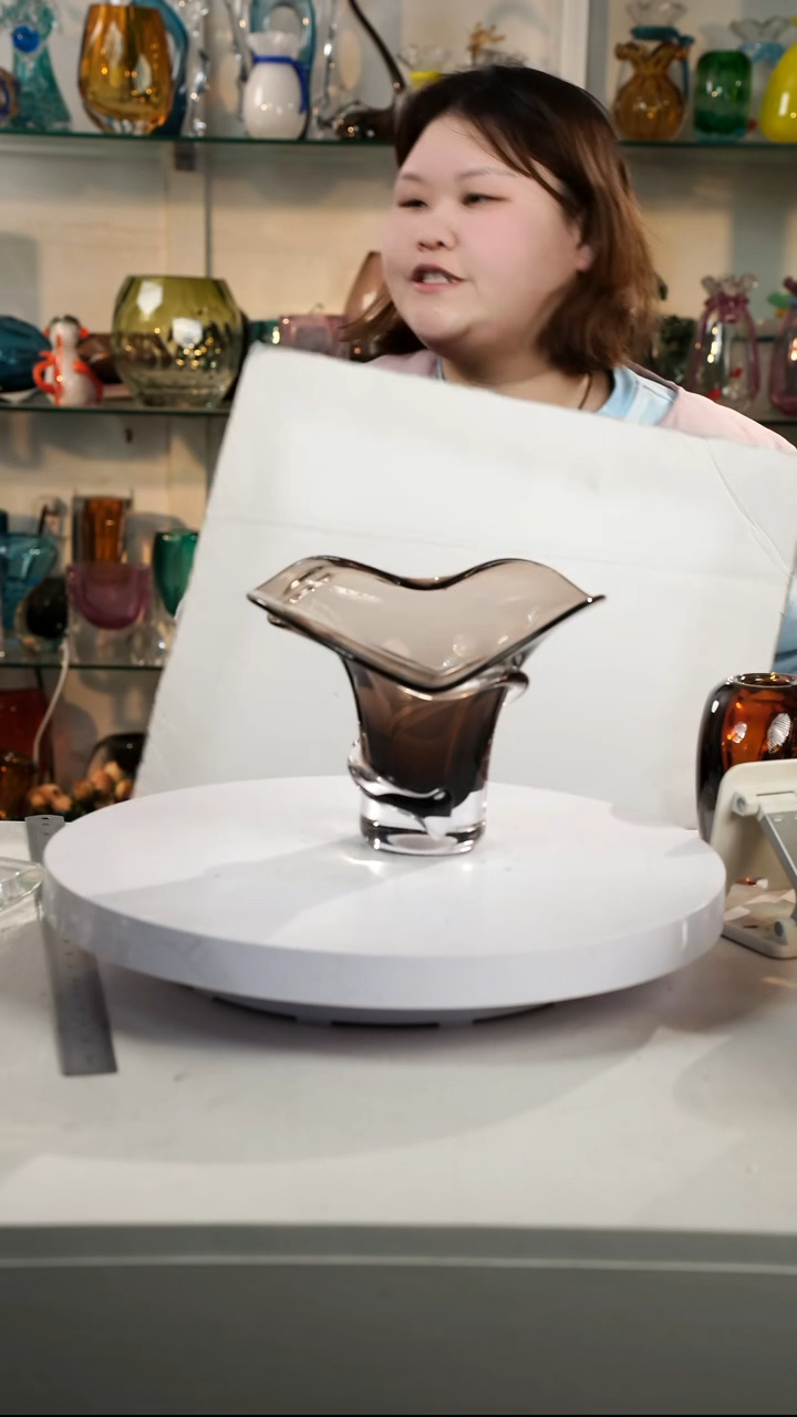 【闪购商品】琉璃【弘扬】高轻奢琉璃花器微瑕福利高17