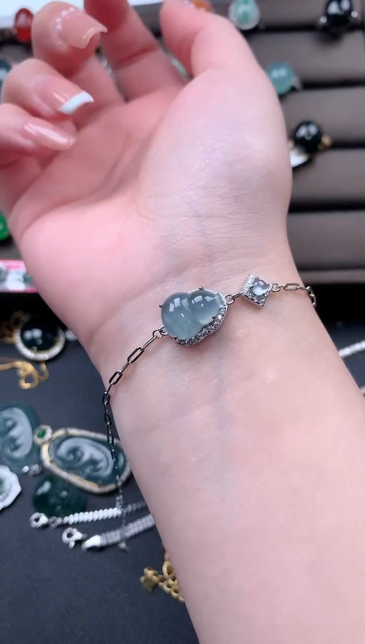 【闪购商品】翡翠戒指银S925镶嵌52141