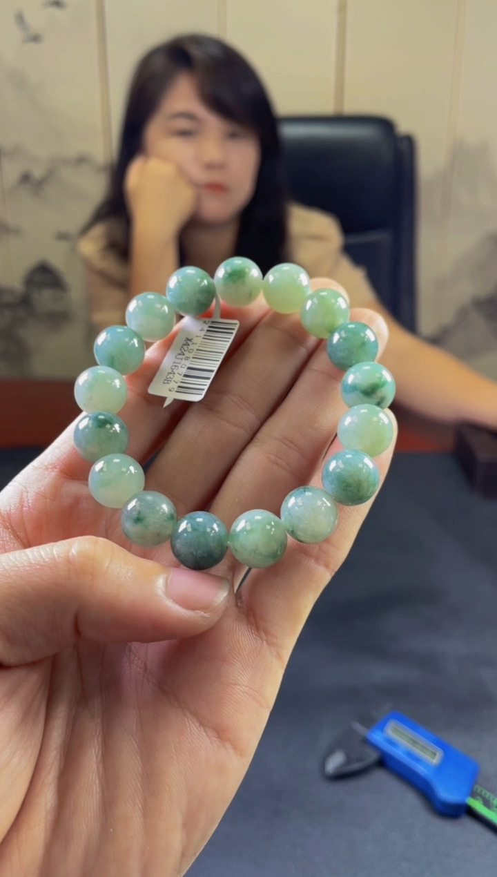 未镶嵌定制翡翠珠串 拍一发一