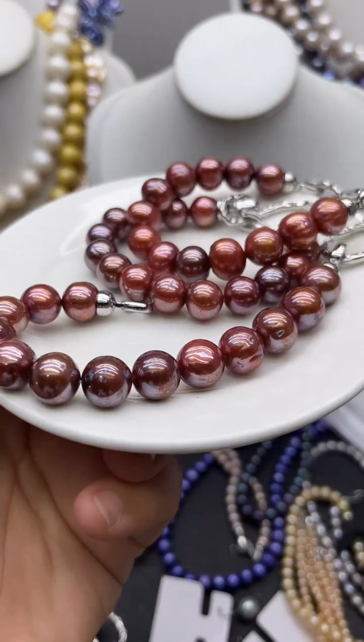 淡水珍珠钛钢颈饰1