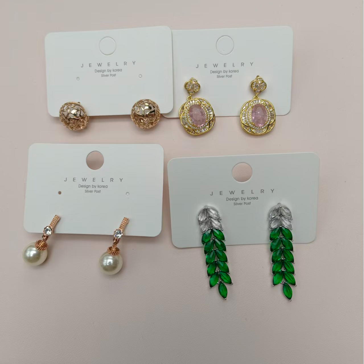 铜合金耳饰 【直播间扣号下单】轻奢时尚韩版百搭手工气质小众耳饰