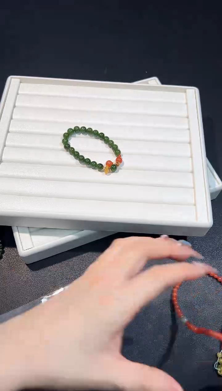 【闪购商品】和田玉手串未镶嵌16Y多样性发其一/1条默认微瑕