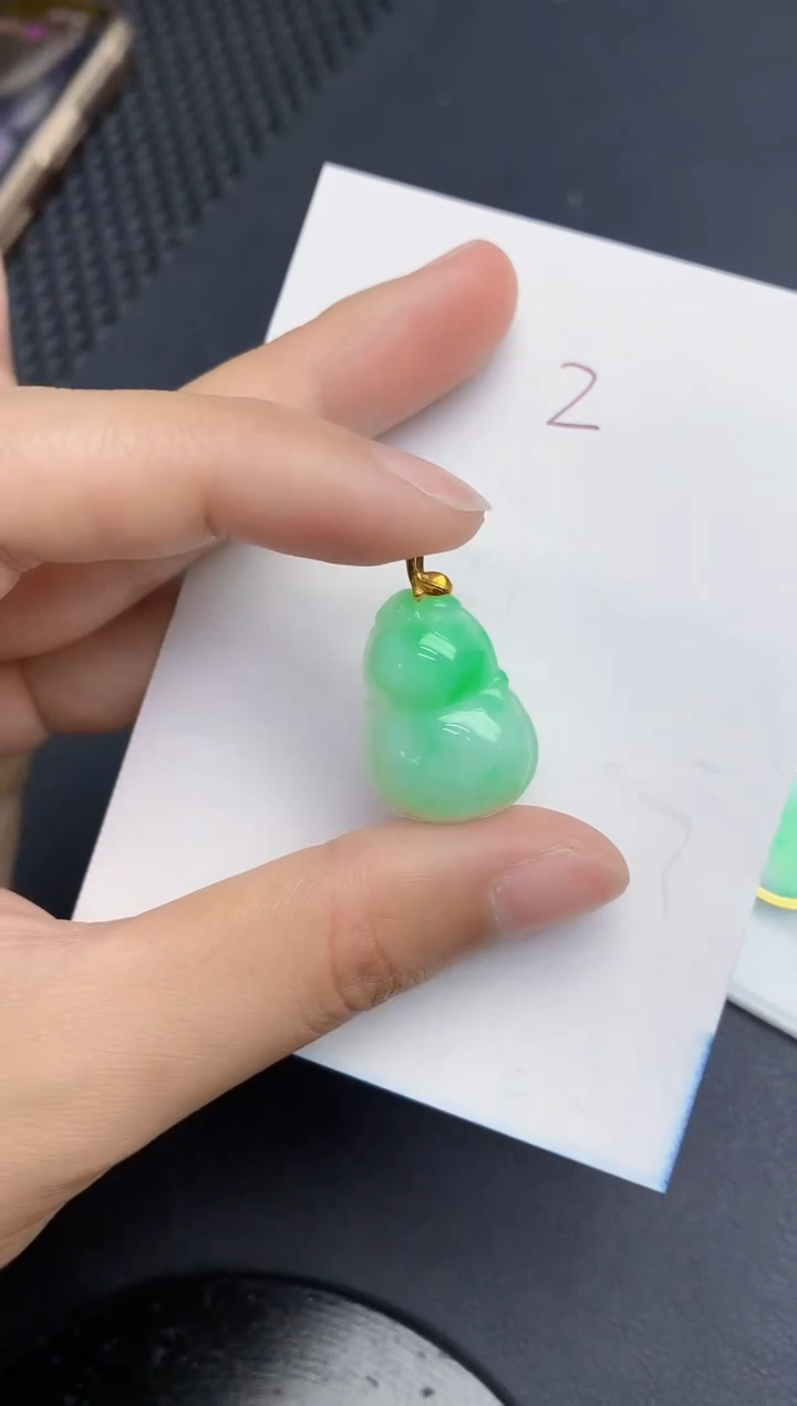 【闪购商品】翡翠颈饰18K金镶嵌000000000