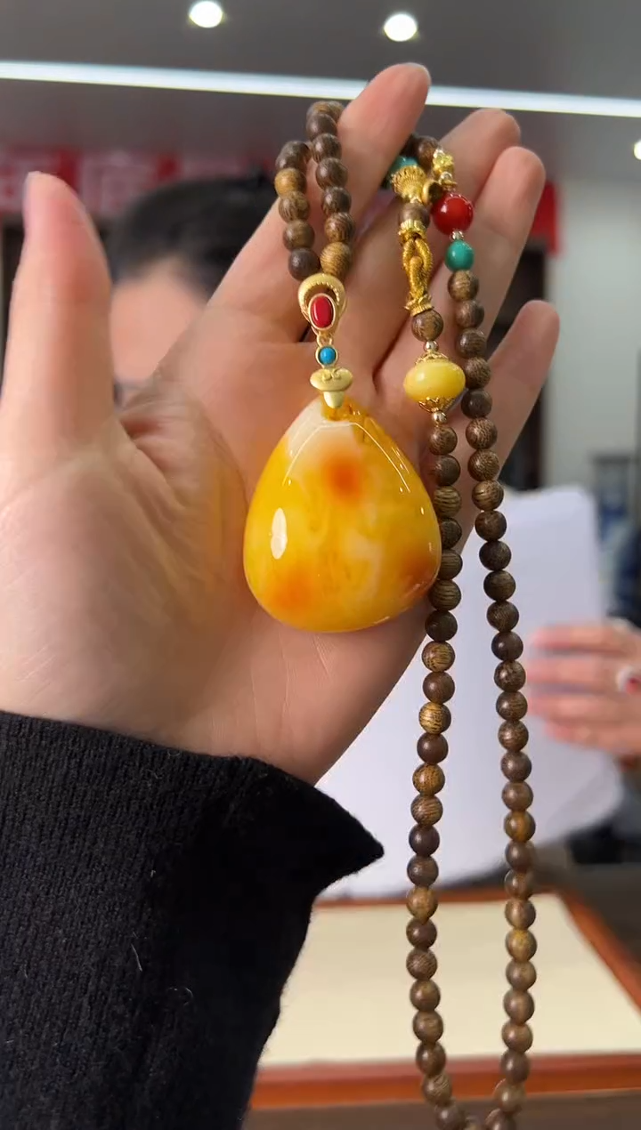 【闪购商品】蜜蜡项链未镶嵌HF888S0218