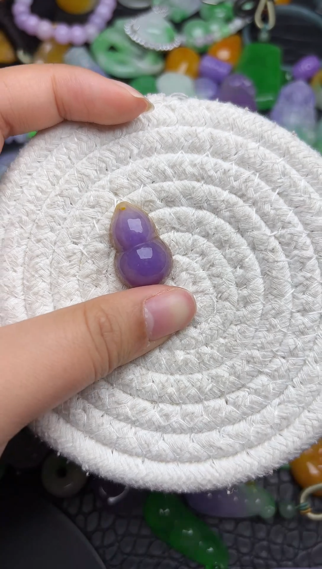 颈饰未镶嵌翡翠缅甸翡翠吊坠