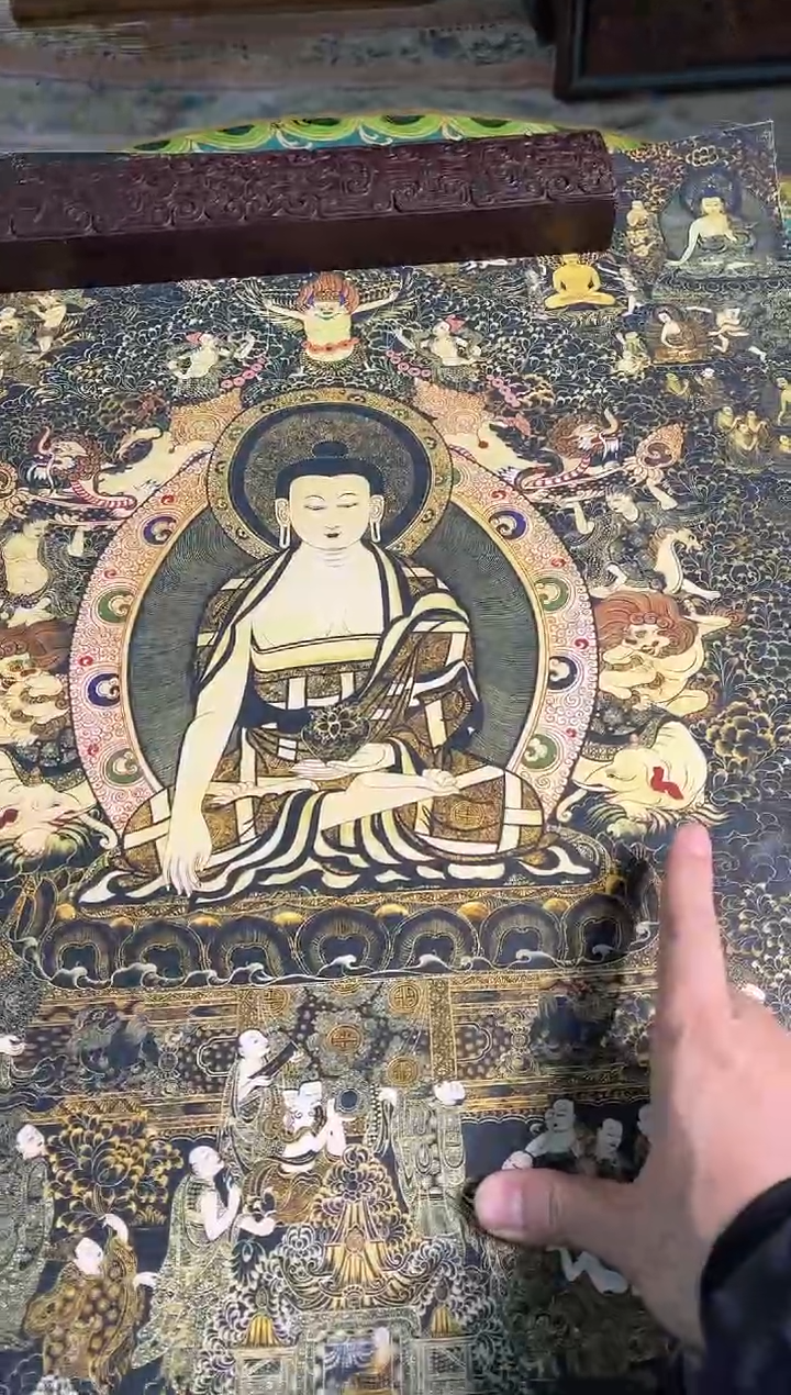 卷轴画天天的唐卡tk160