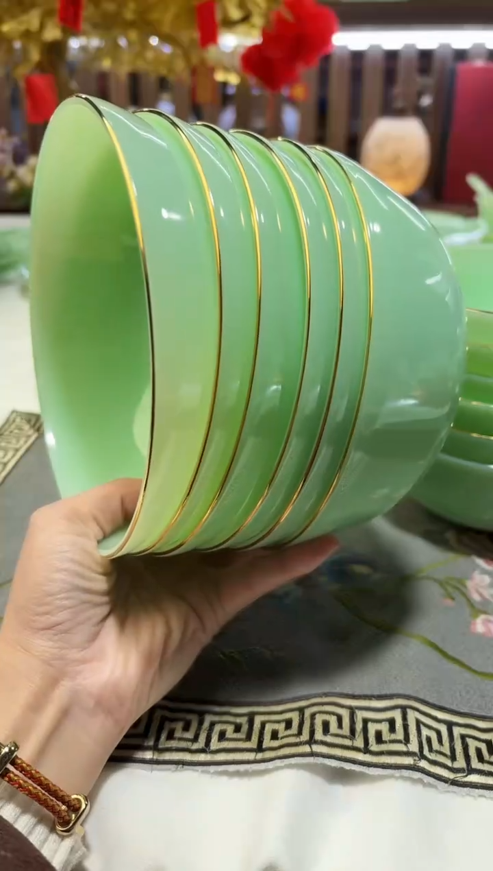 玉瓷   6.5英寸面碗6个景德镇陶瓷