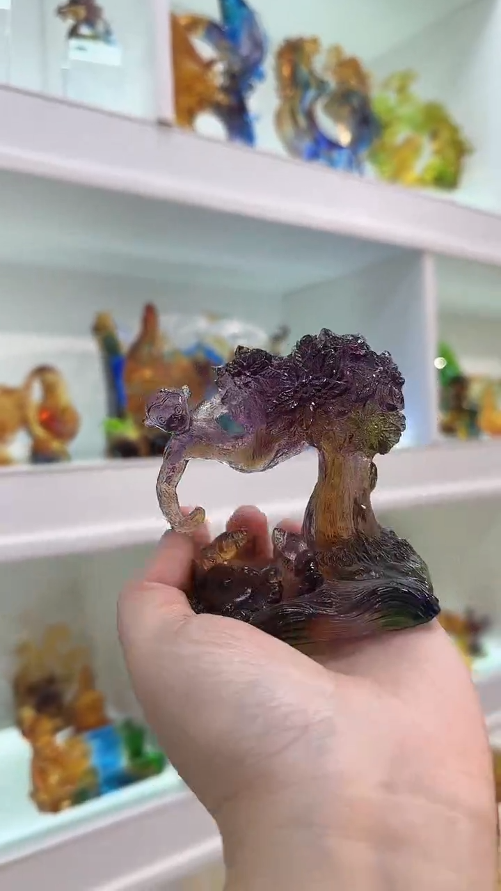 手工艺品琉璃猴子