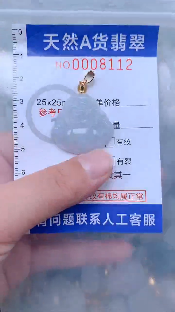 翡翠未镶嵌吊坠(不含链)1