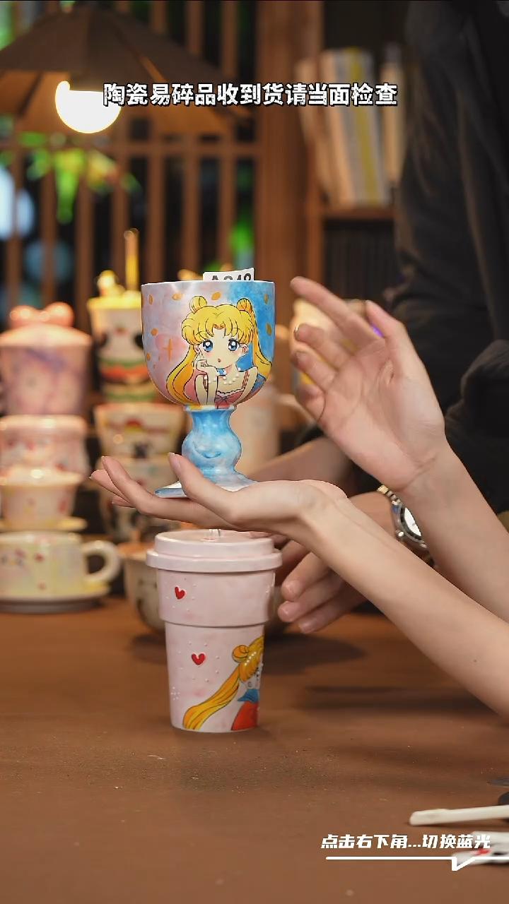 【闪购商品】杯子A848创意手绘陶瓷杯子