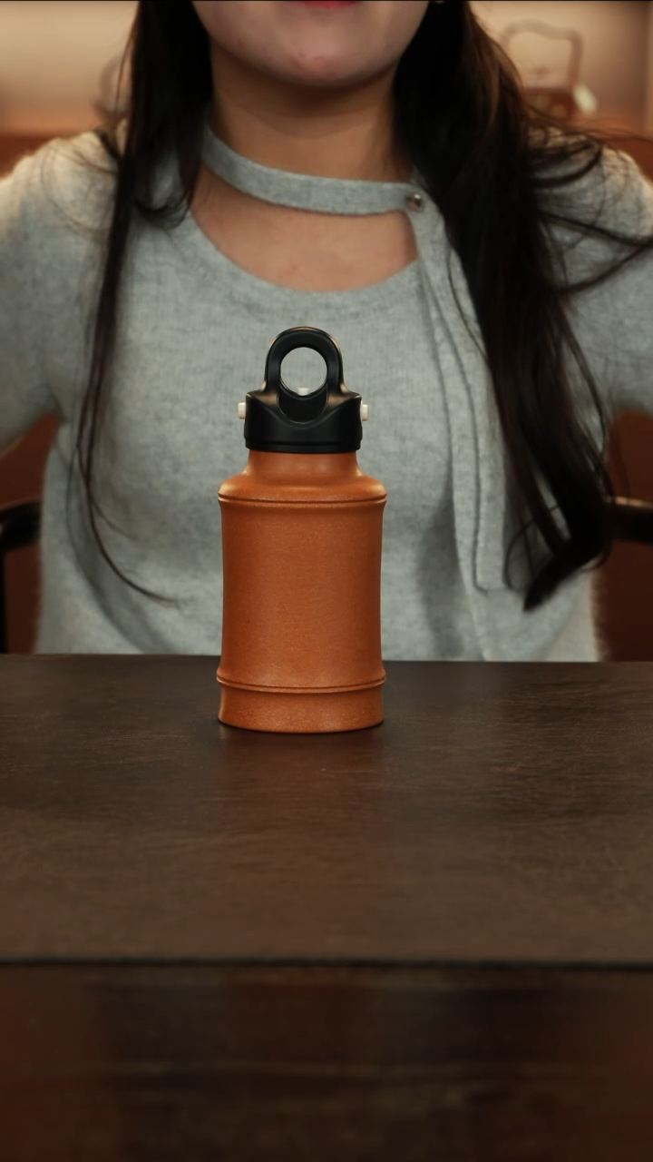 【闪购商品】紫砂茶杯直播福利便携式紫砂段泥茶杯420cc