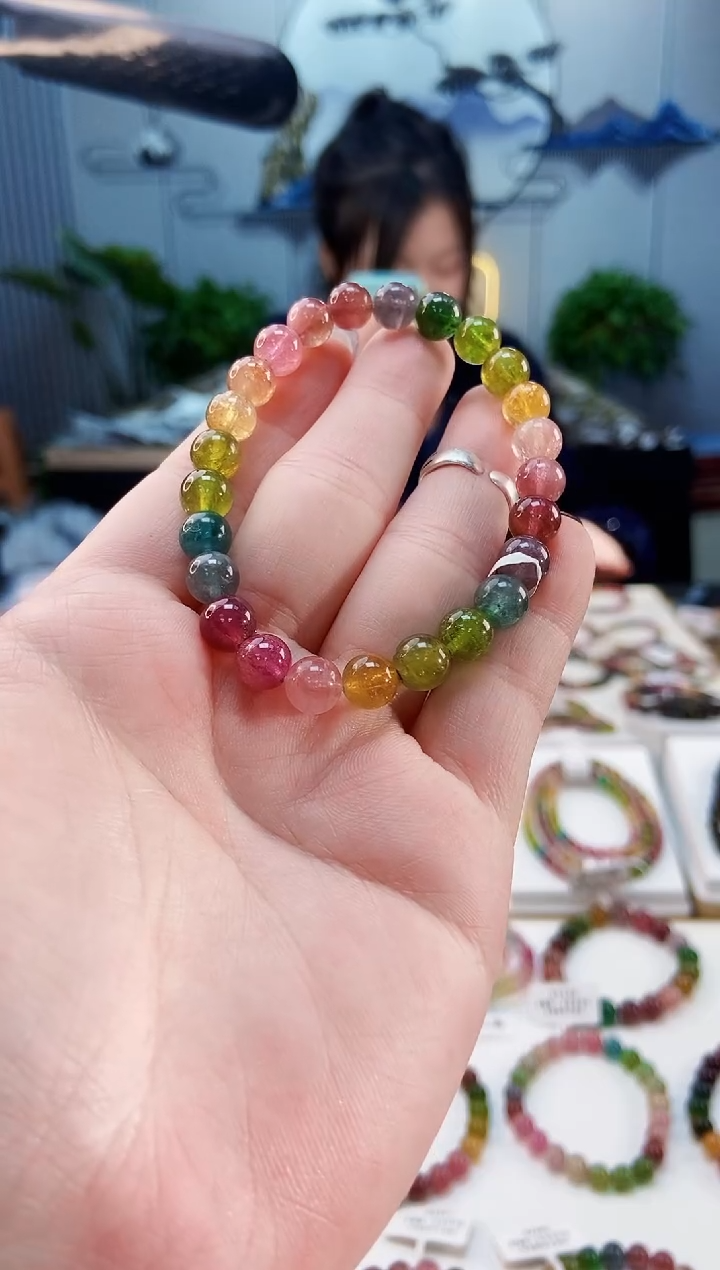 【闪购商品】碧玺手链未镶嵌G2309单圈颜色微差发1