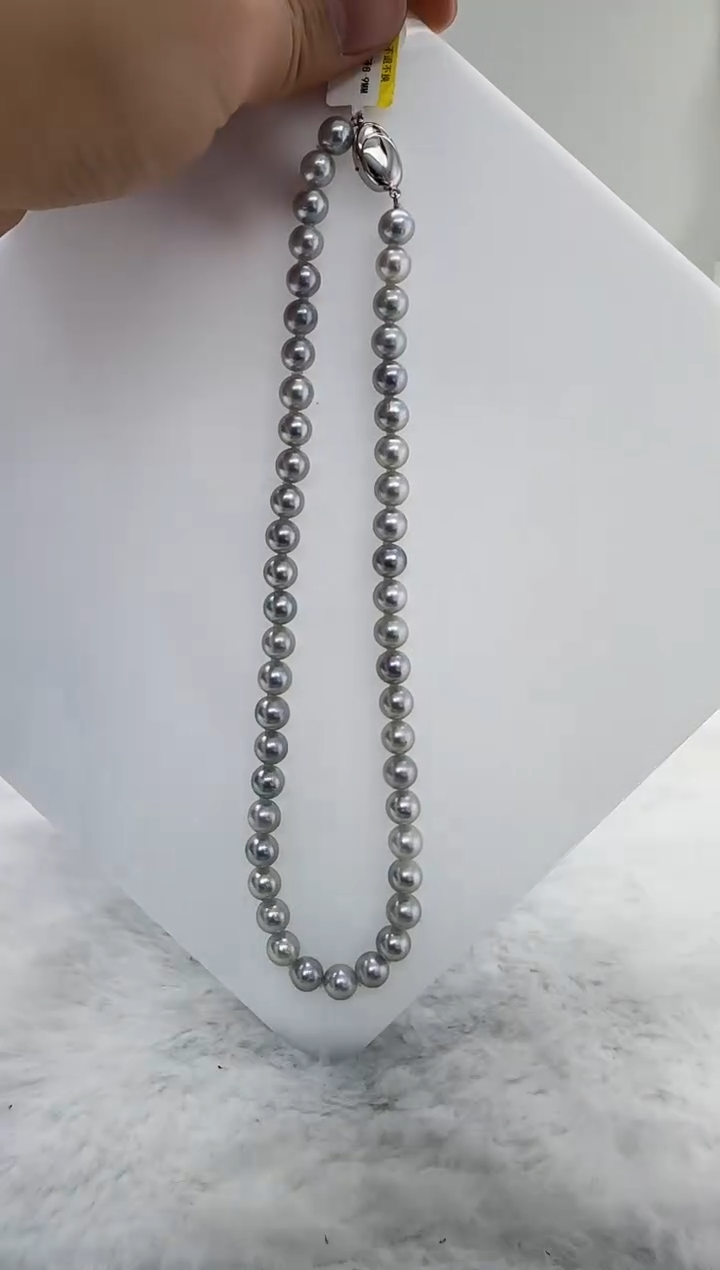 【闪购商品】海水珍珠DA未镶嵌灰珠串8 t660
