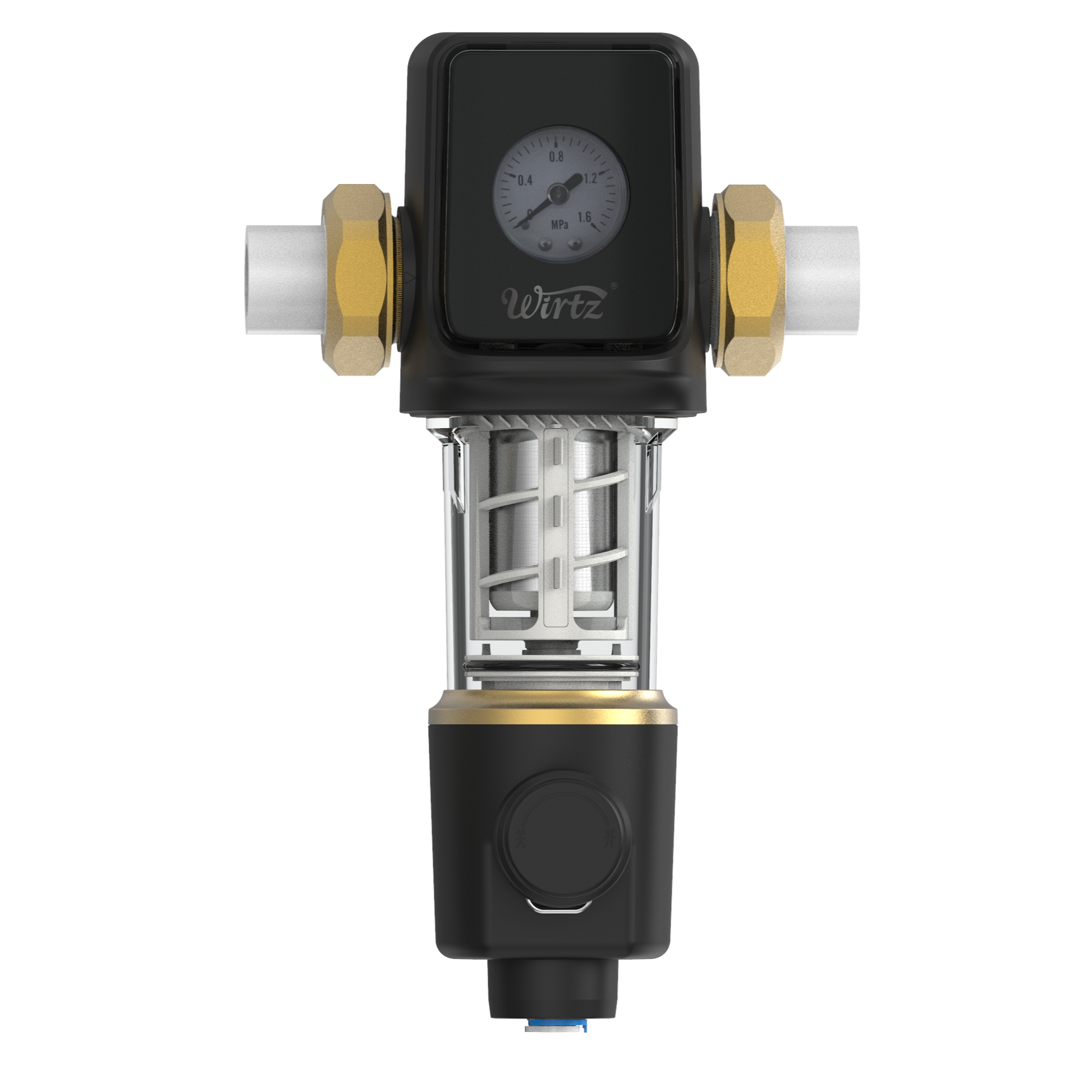 前置过滤器家用全自动反冲洗自来水全铜防爆净水器