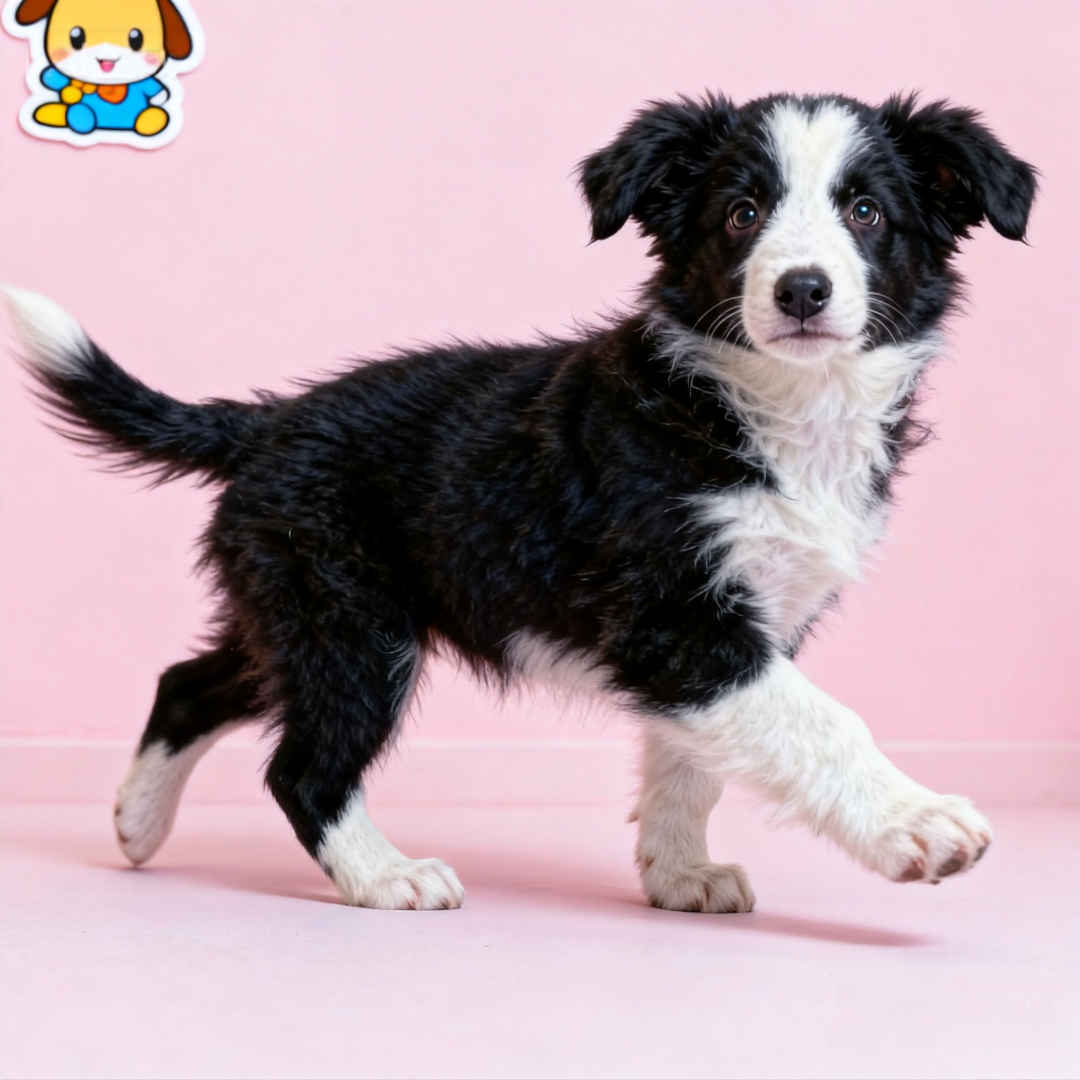 边牧幼犬活体便宜好养白色幼崽幼宠宠物狗纯白可爱型陪伴犬狗聪明