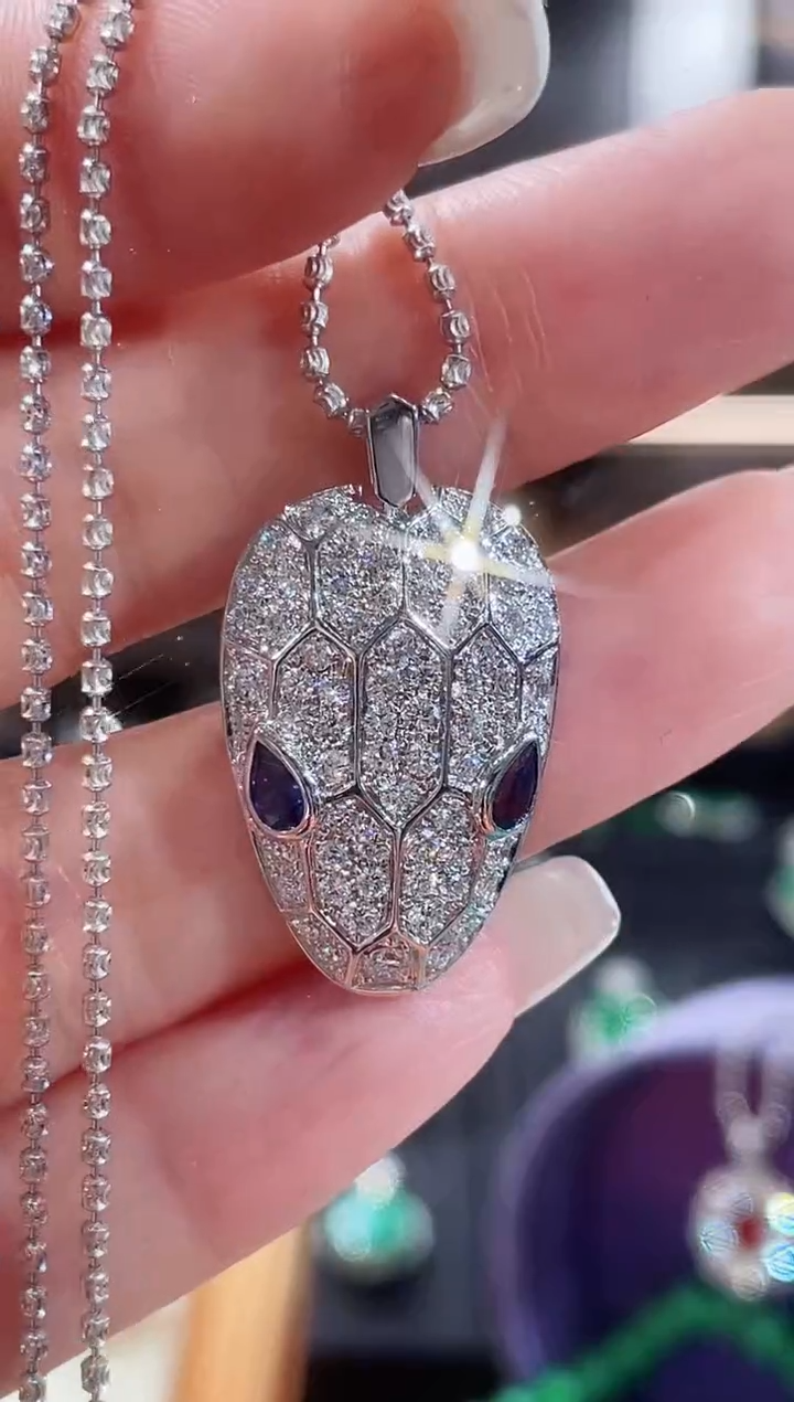 【闪购商品】实验室培育钻石吊坠18K金镶嵌吊坠不含链子