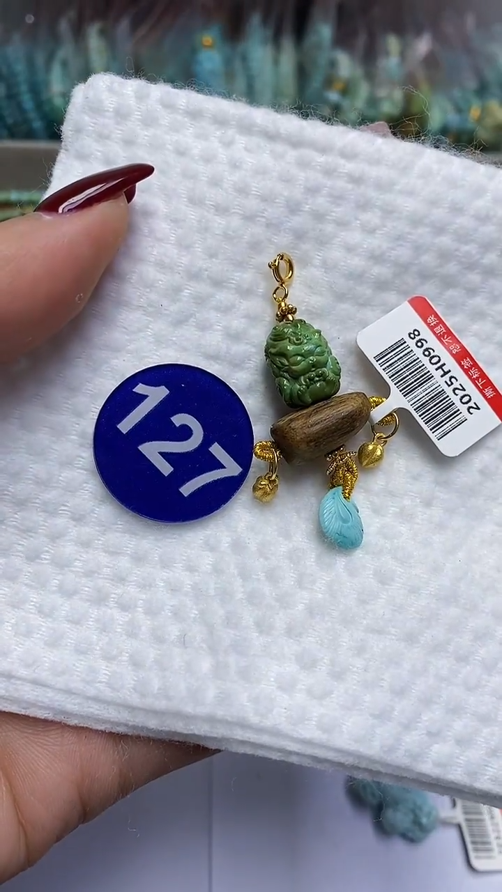 【闪购商品】绿松石吊坠银S925镶嵌127