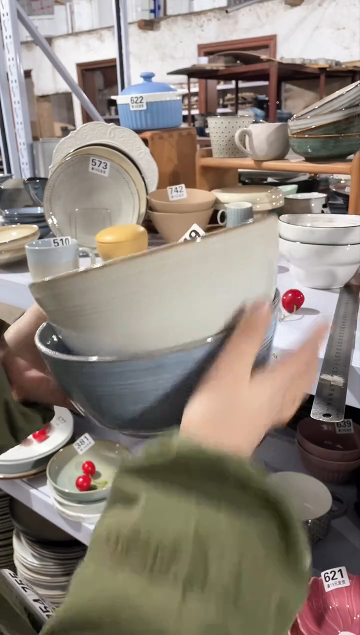 【闪购商品】碗微瑕（2个装）螺纹汤碗套装