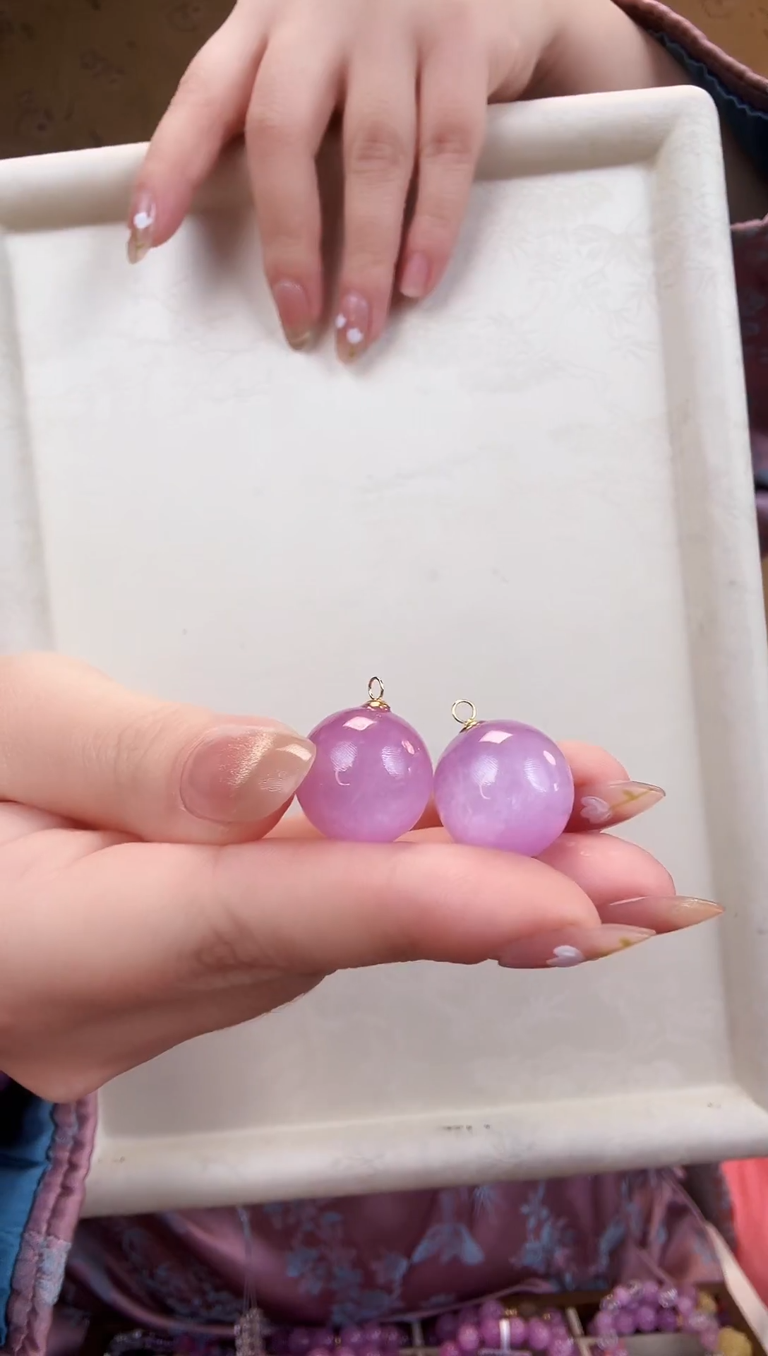 【闪购商品】锂辉石耳饰未镶嵌耳饰