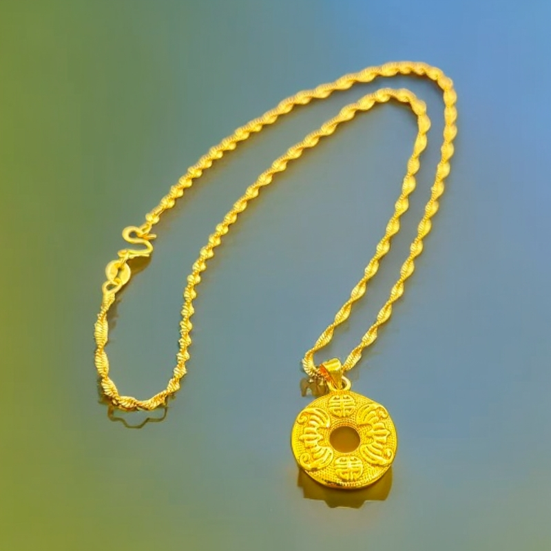 【林林专属】时尚平安扣合金吊坠DZ61319+赠合金链