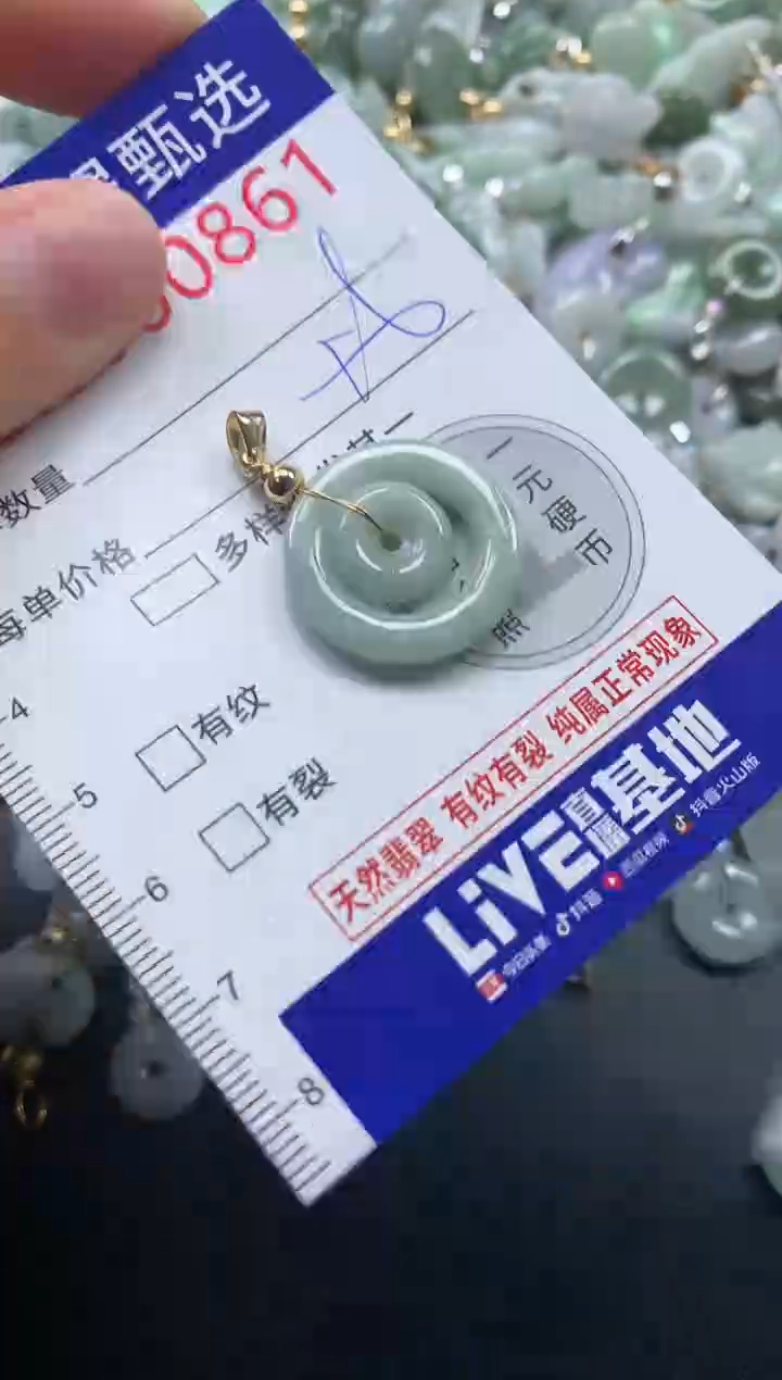 吊坠(不含链)未镶嵌翡翠0861