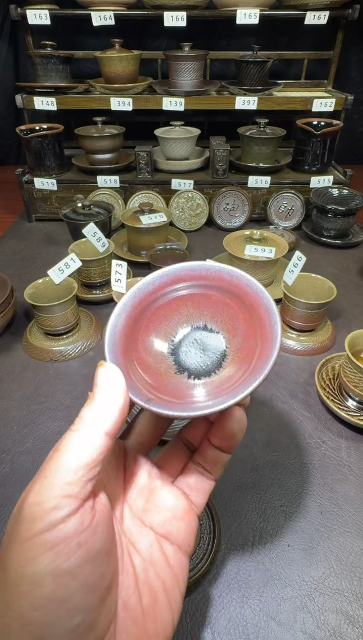 茶盏望*河建窑建盏6个提袋