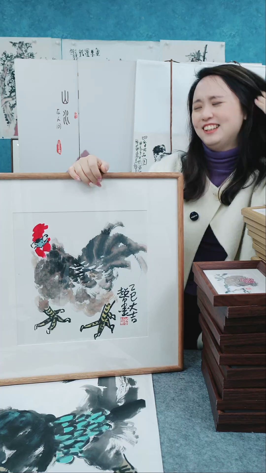 【闪购商品】国画50*50郑志超老师作品