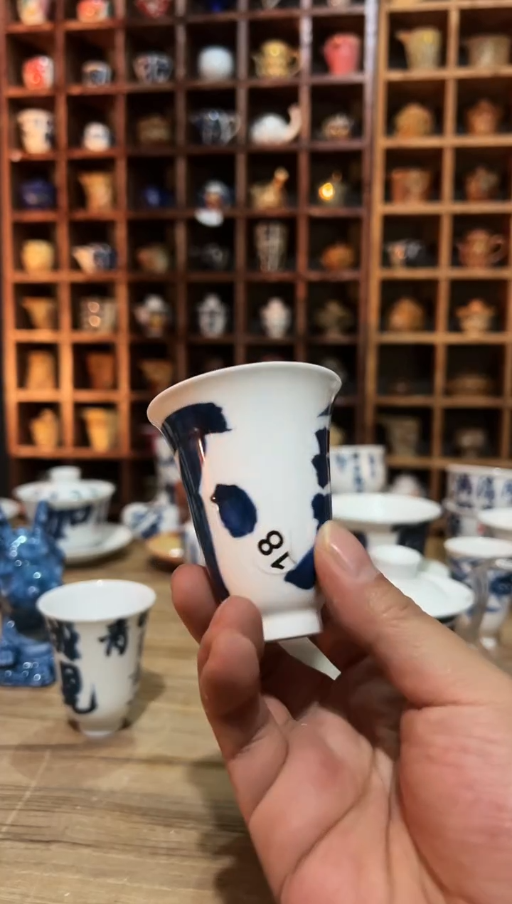 【闪购商品】观云听雨原创手绘茶具不急