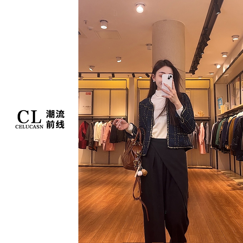 L4QBN0360#小香风外套别致高级小众设计感名媛千金女秋冬