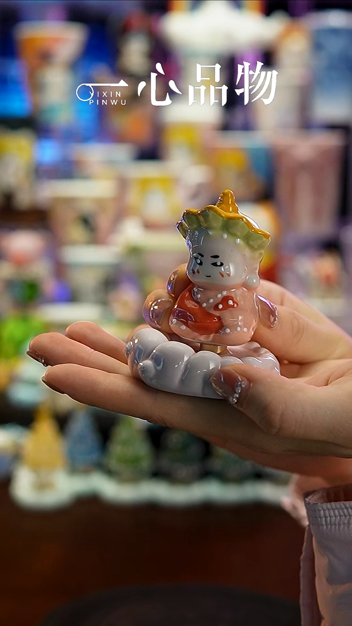 杯子瓷Y049景德镇手工手绘杯子摆件