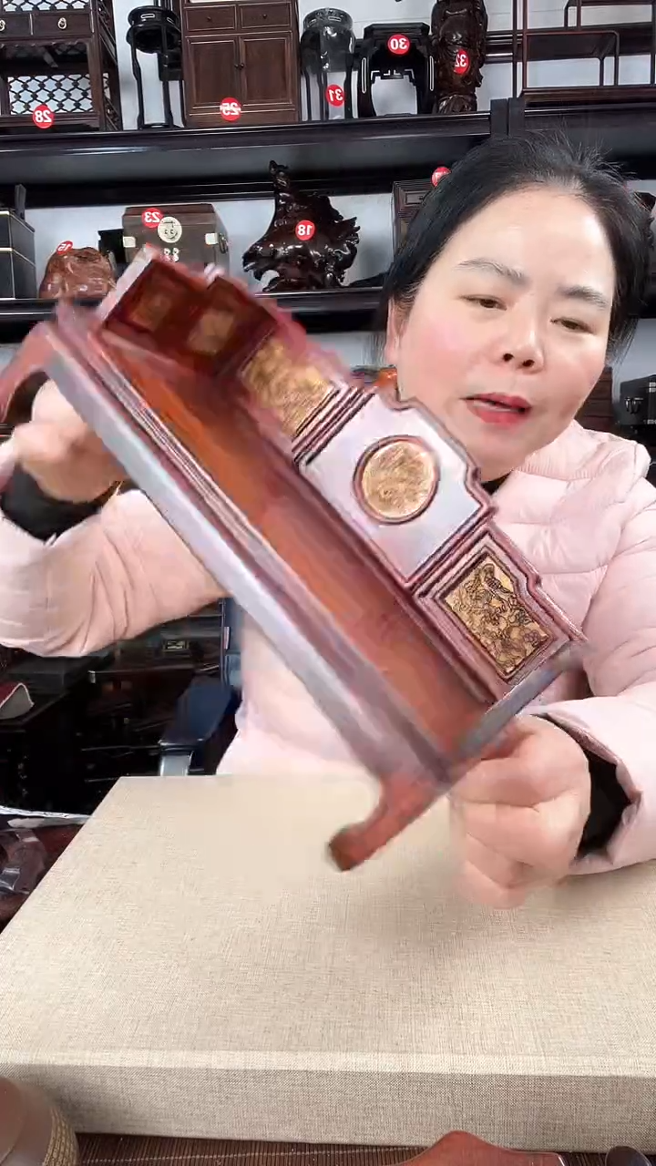 【闪购商品】木407瑕疵老李红木工艺品