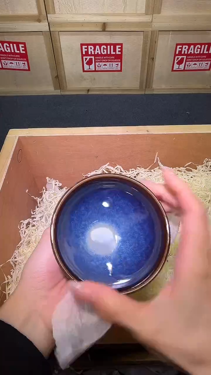 茶盏茶盏主人杯束口回蓝