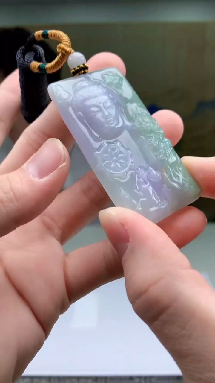 【闪购商品】定制翡翠未镶嵌5028bb-毛货挂件23