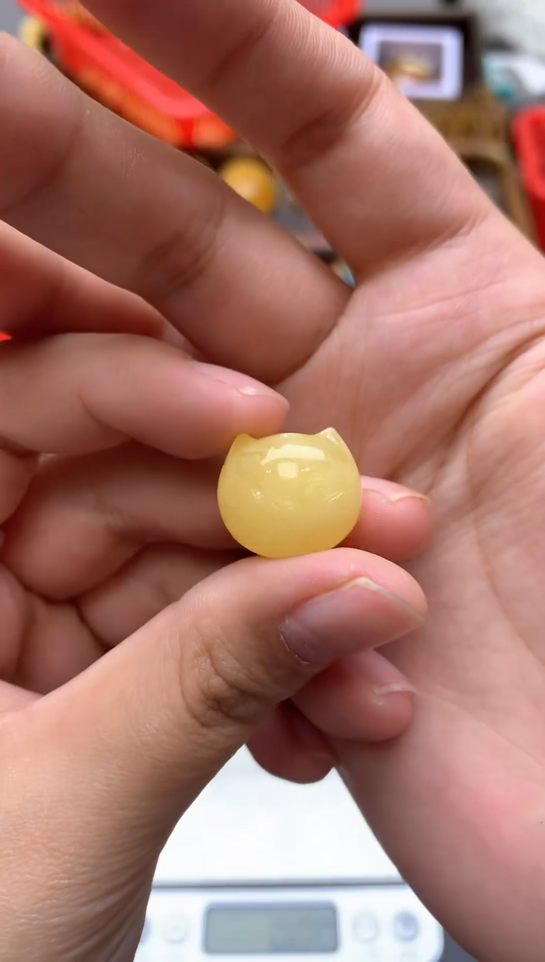 【闪购商品】琥珀珠宝奇石未镶嵌078琥珀蜜蜡微瑕花粉小坑气泡