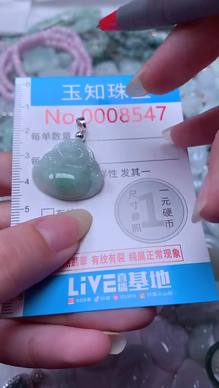 翡翠未镶嵌吊坠(不含链)8547