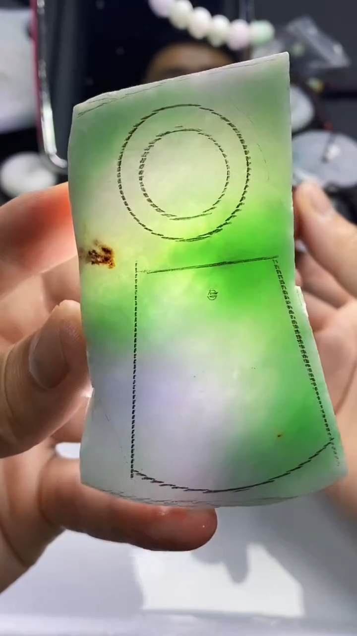 裸石翡翠缅甸A货【海】A38