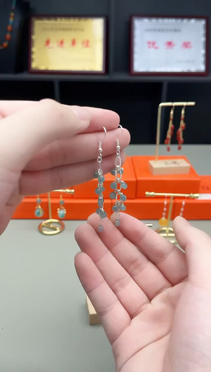 未镶嵌翡翠耳饰911