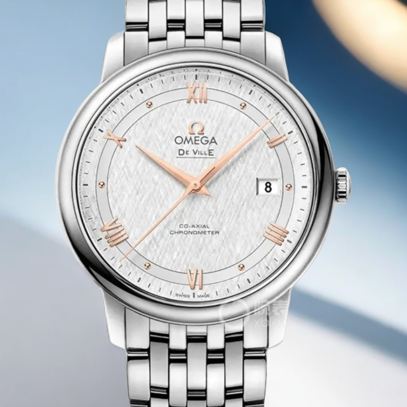 99新 Omega/欧米茄 金针双轨碟飞机械男表公价30500表盘径40全套